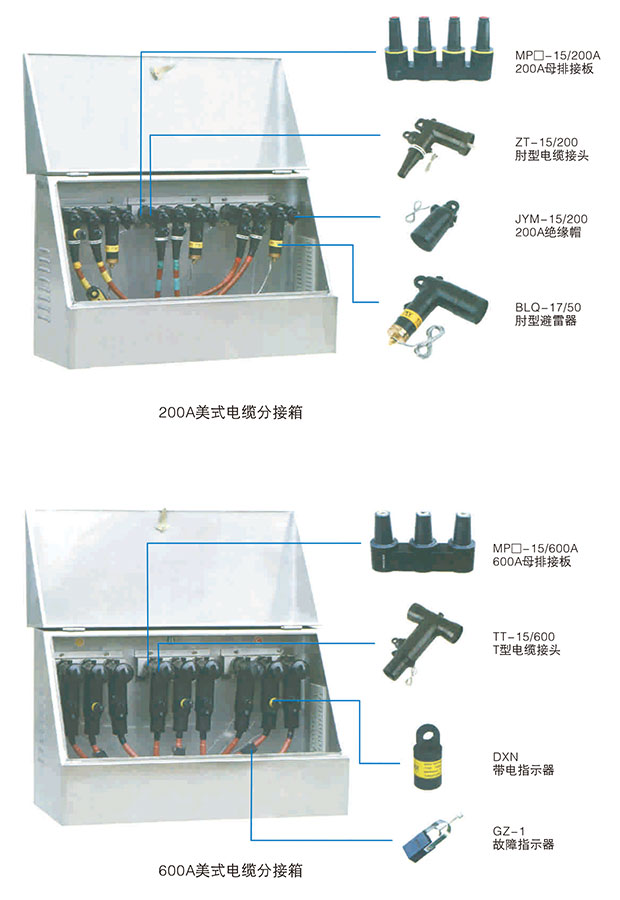 美式电缆分接箱技术参数5