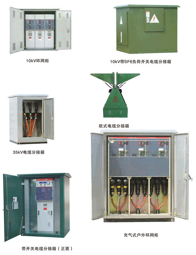 带真空负荷开关电缆分接箱订货编号说明3